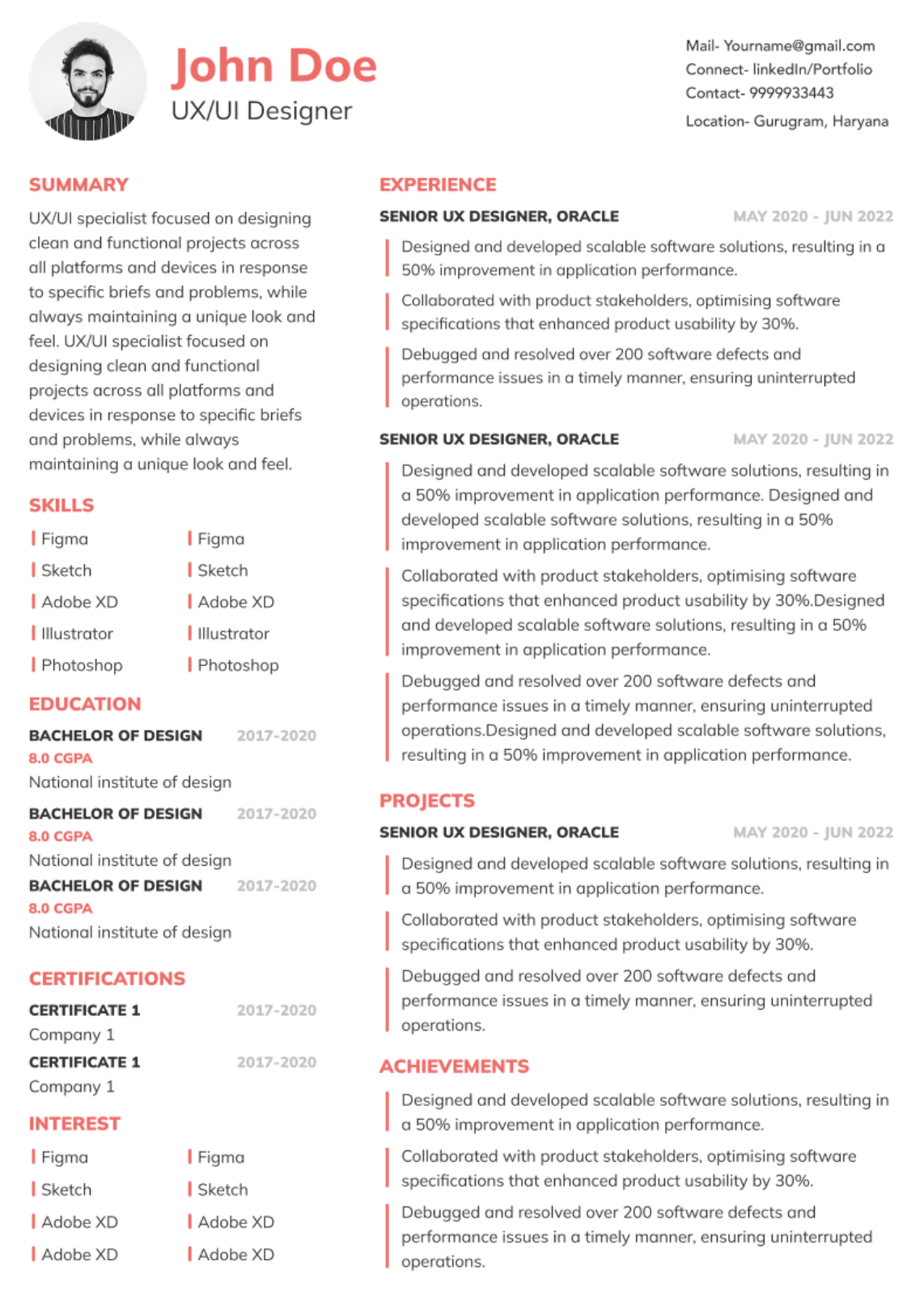 ATS-Friendly resume template - Accent
